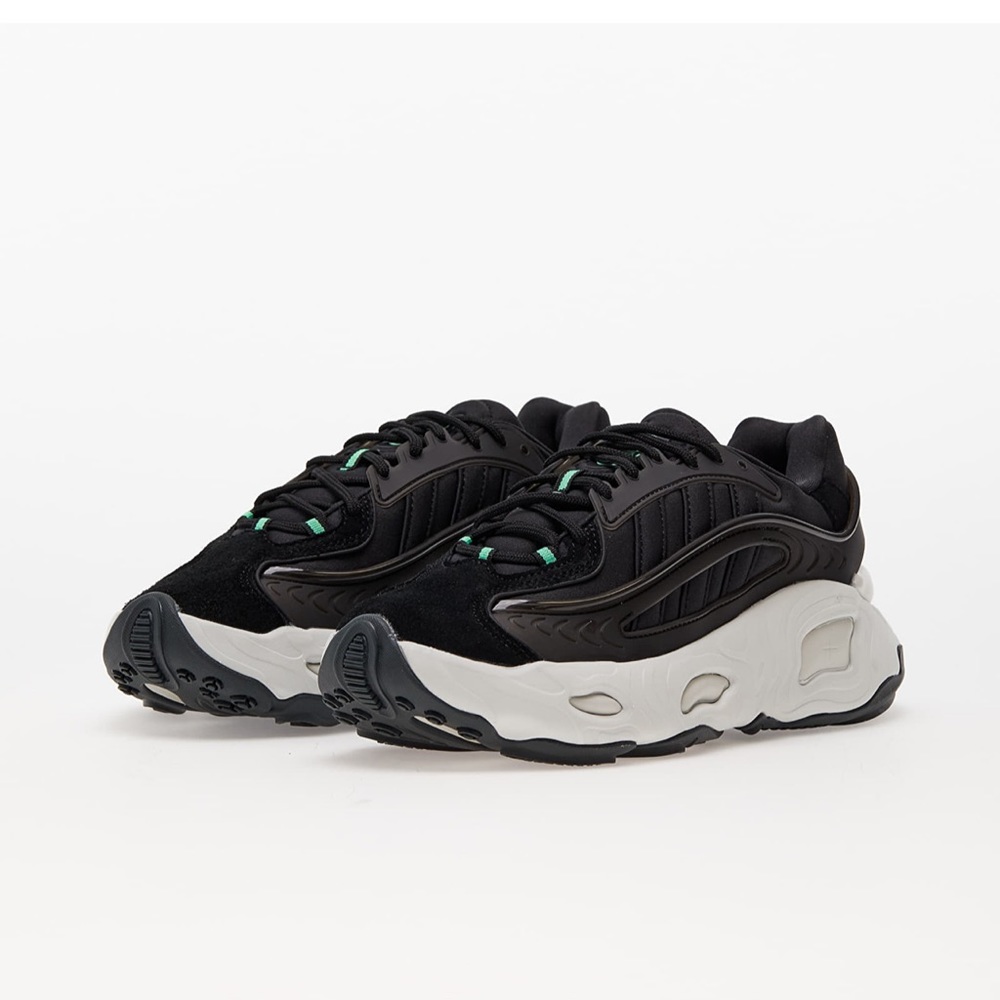 ADIDAS OZNOVA Core Black Active Green Crystal White Size 7